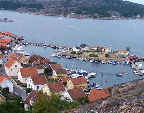 Blick vom Vetteberget auf Badholmen Blick vom Vetteberget auf Badholmen